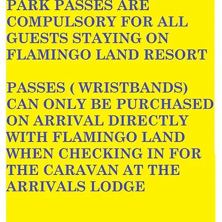 홀리데이파크 Flamingo Land - Woodlands W42 *
